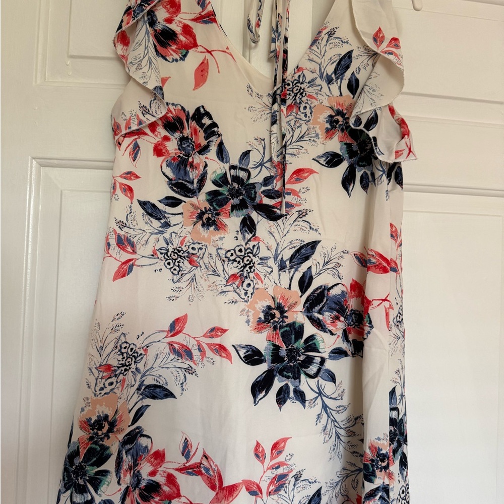 Floral Sleeveless Dress with Ruffle Details - Picture 4 of 7